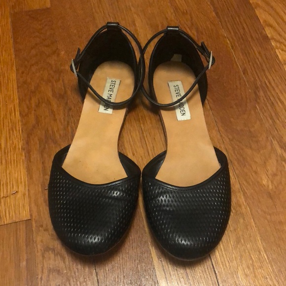 steve madden ankle strap flats